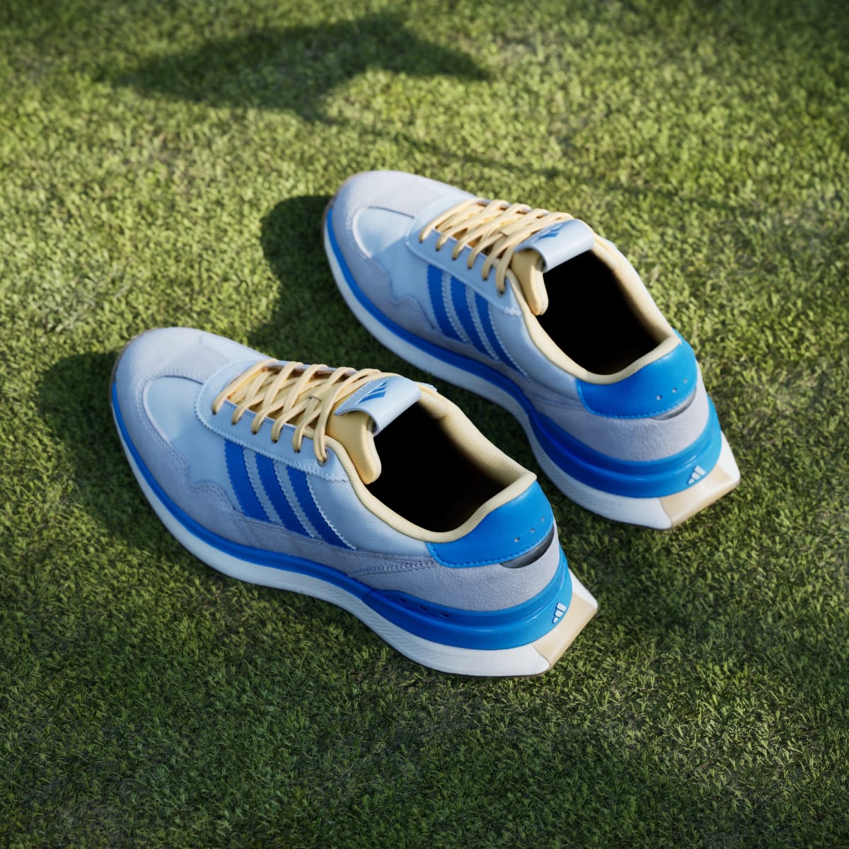 Adidas Women's S2G 26 TEXTILE SPIKELESS GOLF SHOES - Crystal Sky / Lucid Ray Blue / Ice Tangerine - Image 8