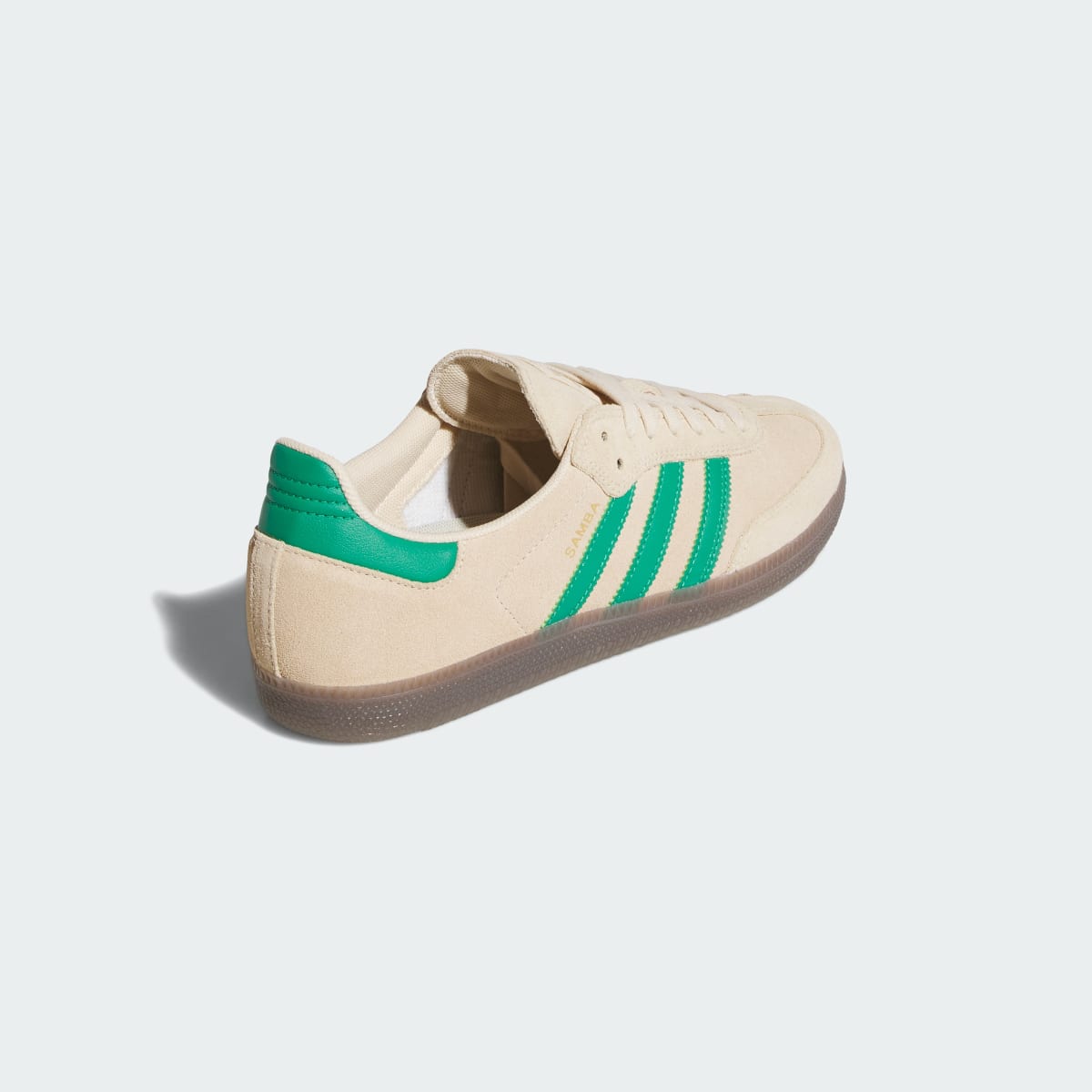 Adidas Men's SAMBA ADV Shoes - Sand Strata / Court Green / Gum - Image 5