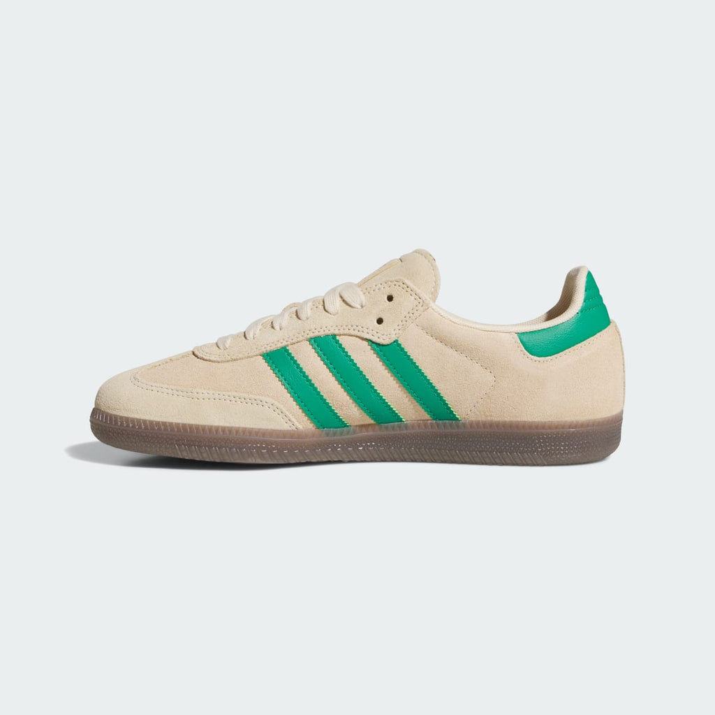 Adidas Men's SAMBA ADV Shoes - Sand Strata / Court Green / Gum - Image 6