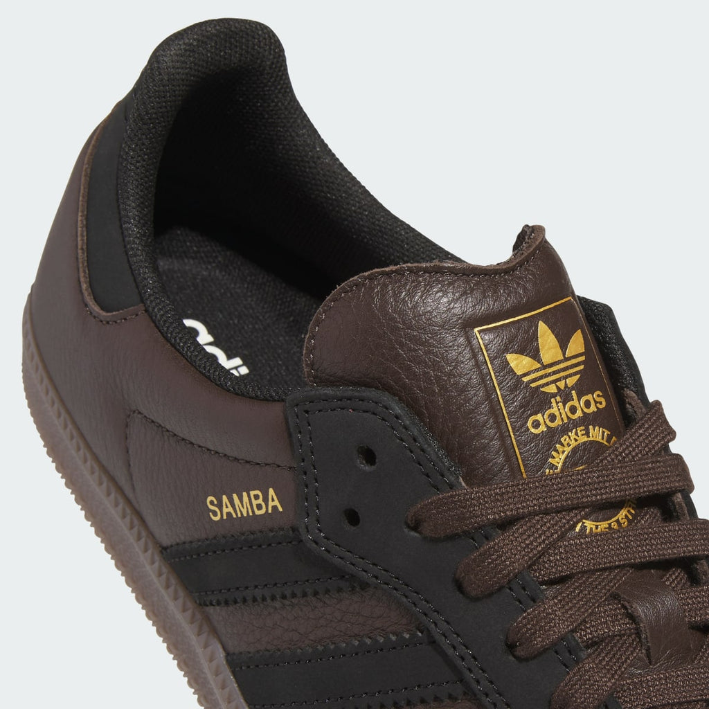 Adidas Men's SAMBA ADV Shoes - Dark Brown / Core Black / Gum - Image 9