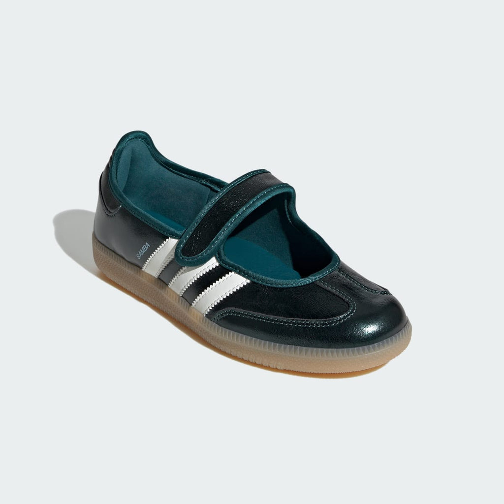 Adidas Women's SAMBA JANE SHOES - Rich Green / Off White / Gum - Image 4