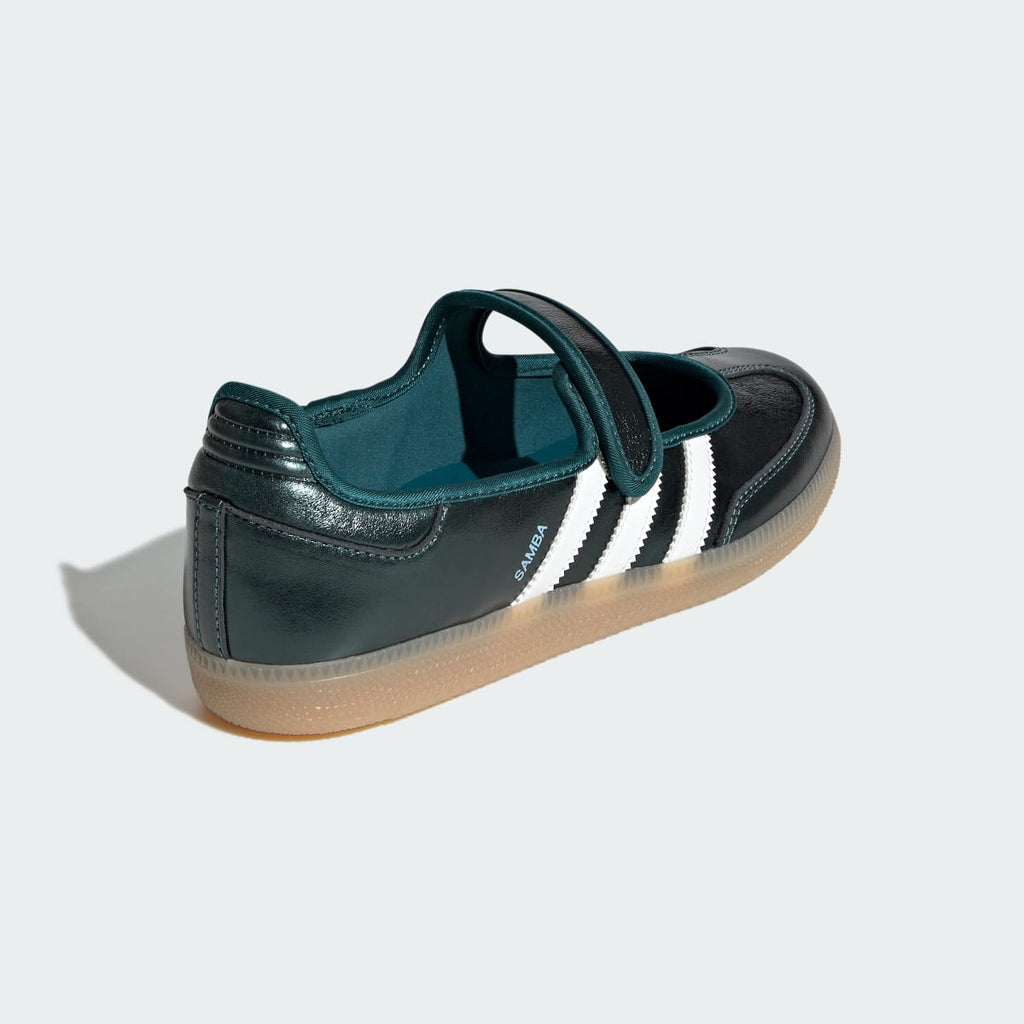Adidas Women's SAMBA JANE SHOES - Rich Green / Off White / Gum - Image 5