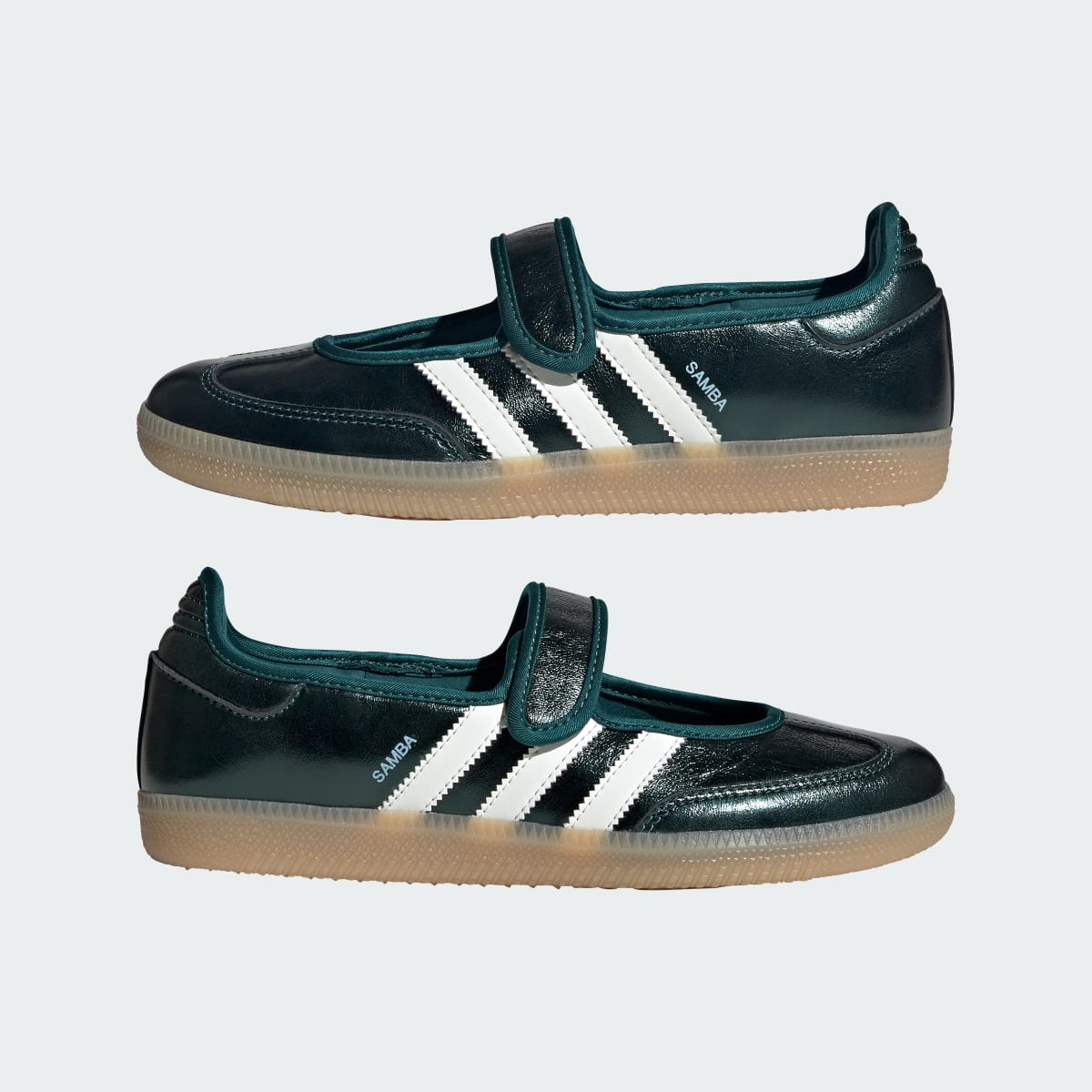 Adidas Women's SAMBA JANE SHOES - Rich Green / Off White / Gum - Image 7