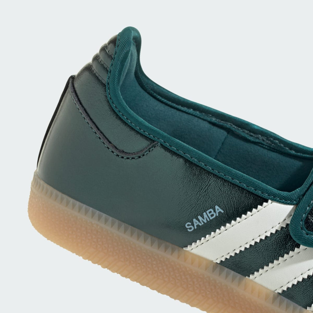 Adidas Women's SAMBA JANE SHOES - Rich Green / Off White / Gum - Image 9