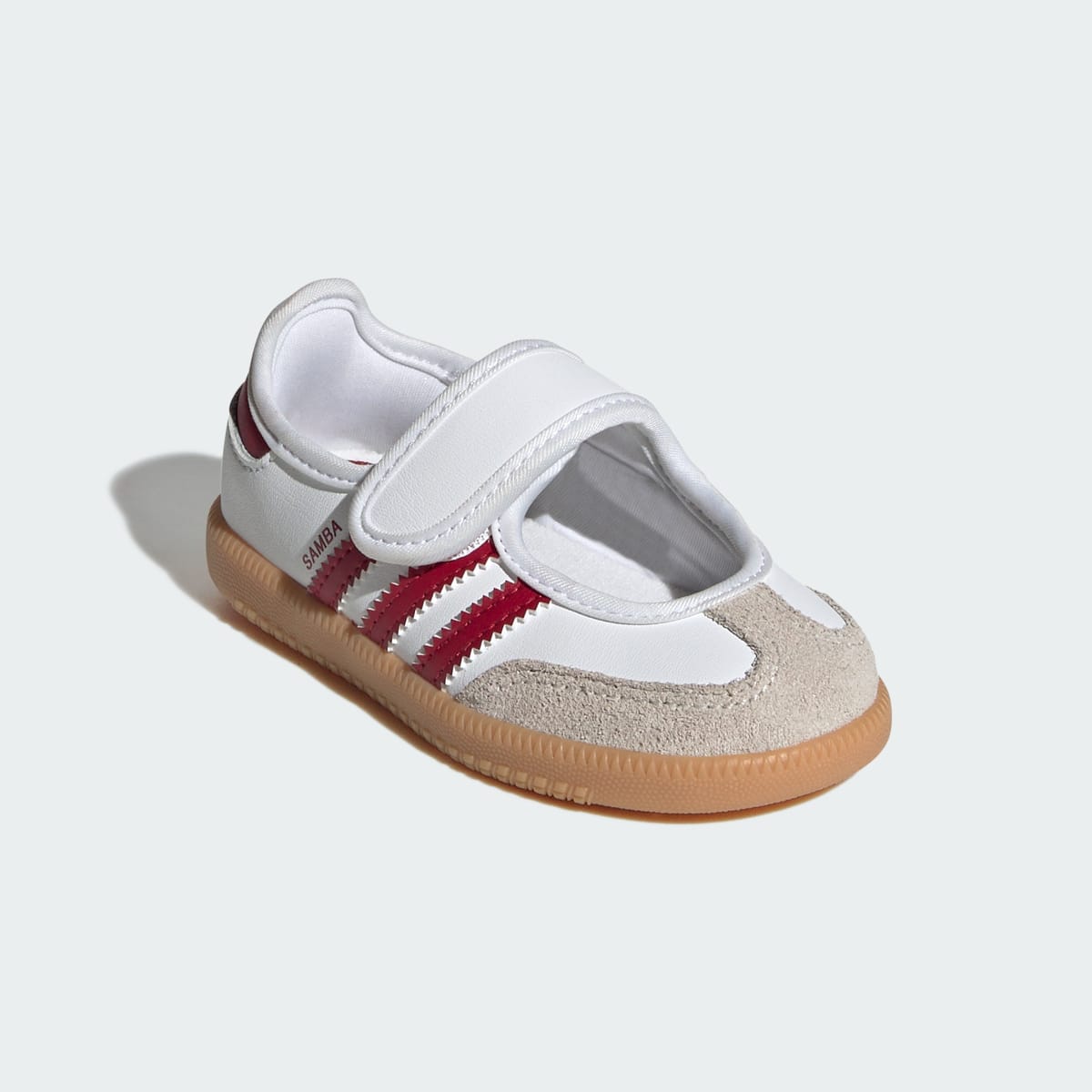 Adidas Kids' SAMBA JANE SHOES - Cloud White / Team Victory Red / Gum - Image 4