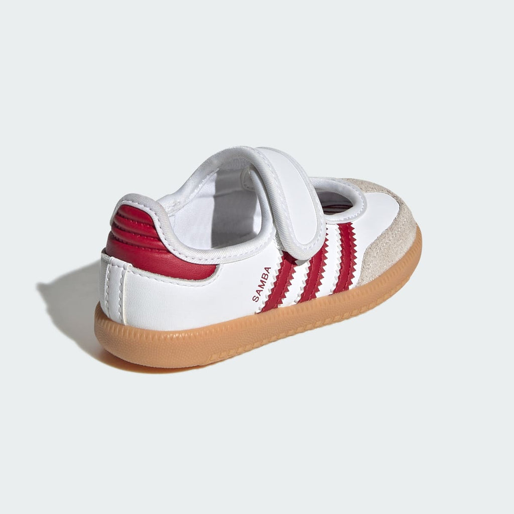Adidas Kids' SAMBA JANE SHOES - Cloud White / Team Victory Red / Gum - Image 5