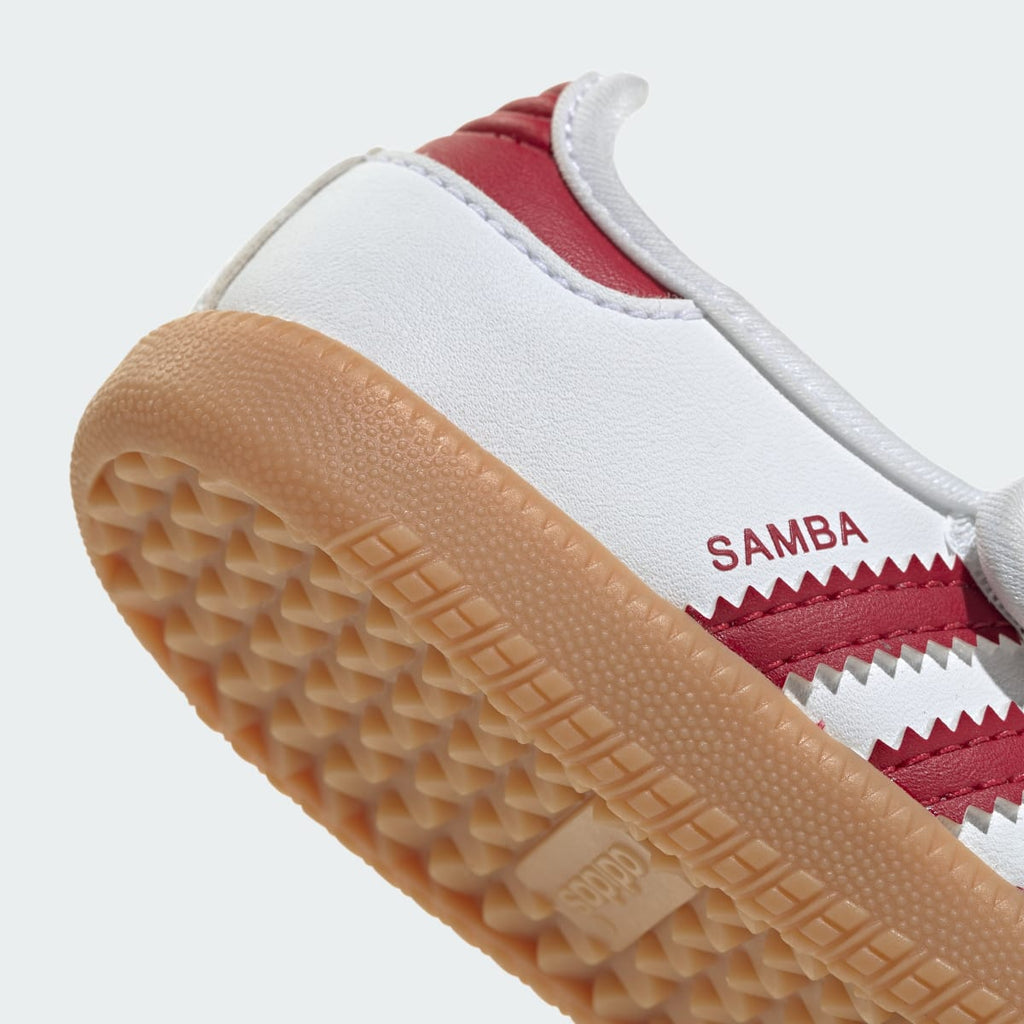 Adidas Kids' SAMBA JANE SHOES - Cloud White / Team Victory Red / Gum - Image 8