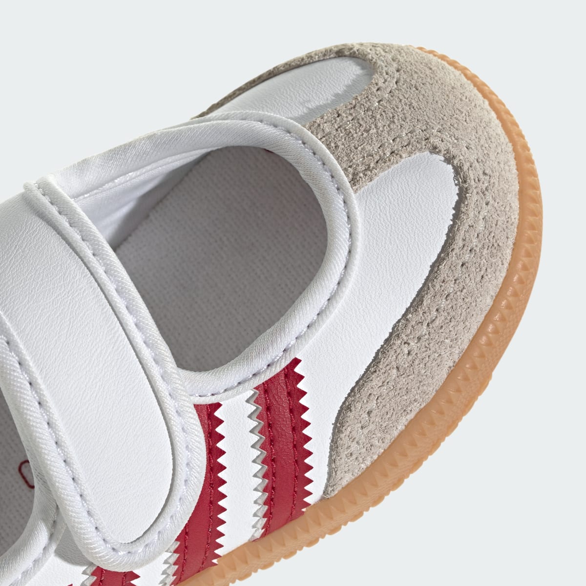 Adidas Kids' SAMBA JANE SHOES - Cloud White / Team Victory Red / Gum - Image 9