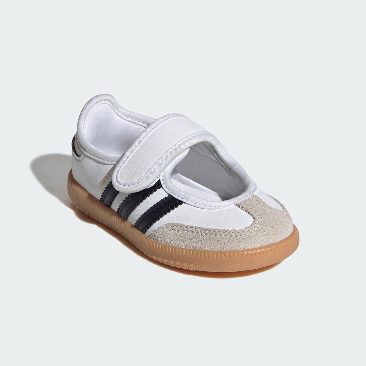 Adidas Kids' SAMBA JANE SHOES - Cloud White / Core Black / Gum - Image 4