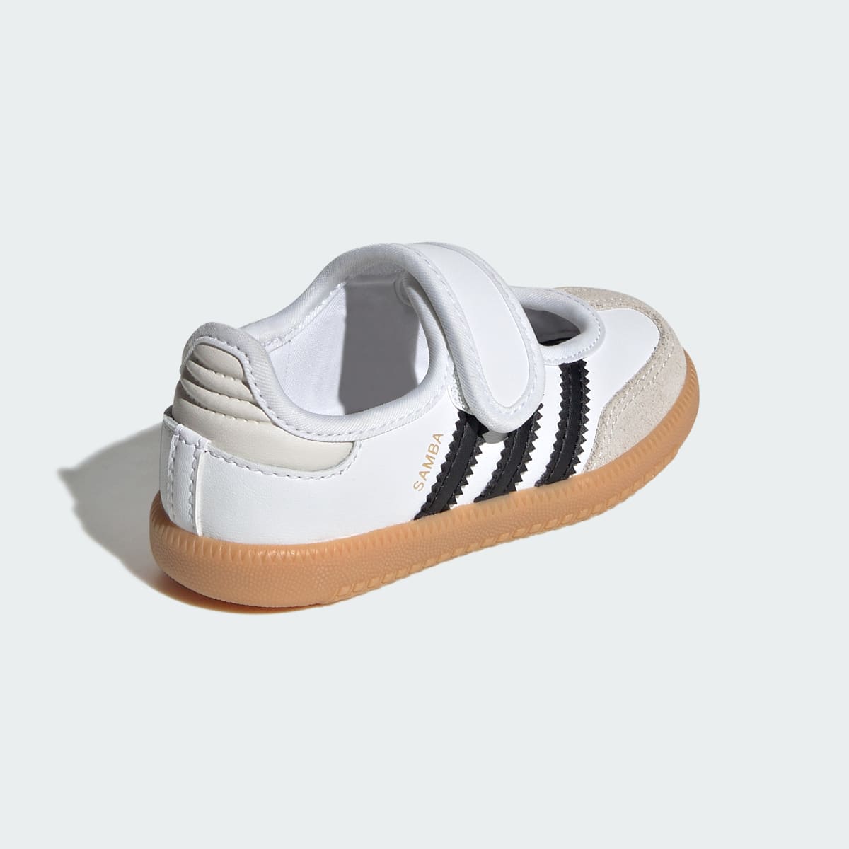 Adidas Kids' SAMBA JANE SHOES - Cloud White / Core Black / Gum - Image 5