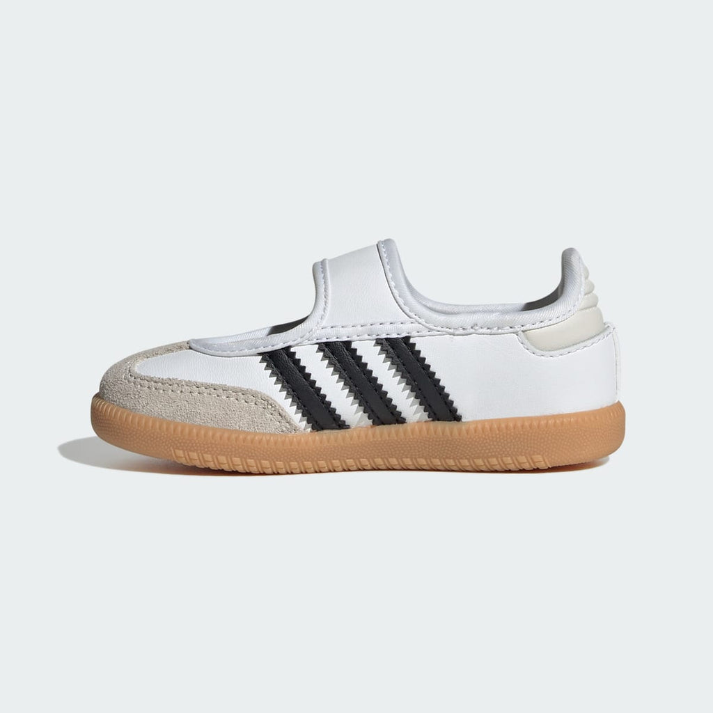 Adidas Kids' SAMBA JANE SHOES - Cloud White / Core Black / Gum - Image 6