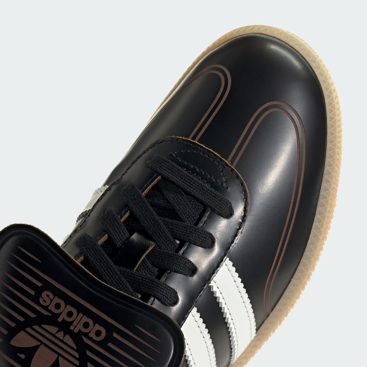 Adidas Men's SAMBA LT SHOES - Core Black / Core White / Bronze Strata - Image 8