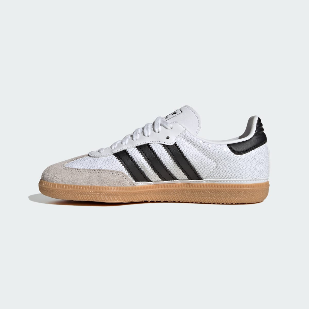 Adidas Kids' SAMBA OG J - Cloud White / Core Black / Grey One - Image 6