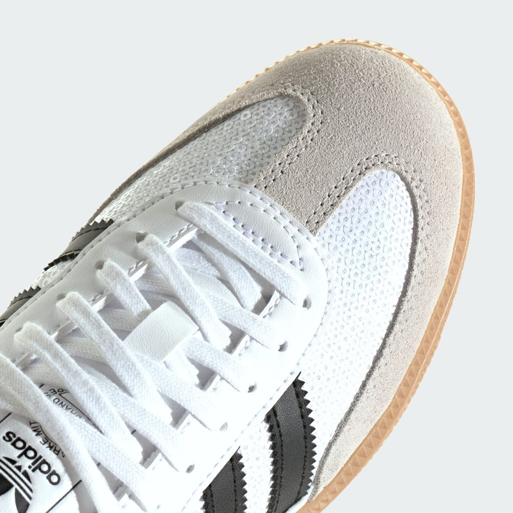 Adidas Kids' SAMBA OG J - Cloud White / Core Black / Grey One - Image 7