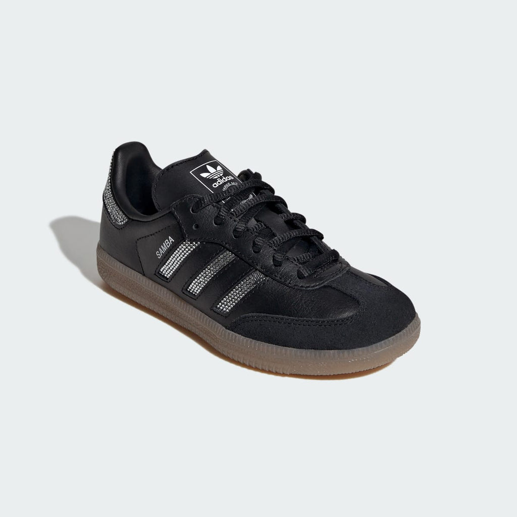 Adidas Kids' SAMBA OG SHOES - Core Black / Core Black / Silver Metallic - Image 4