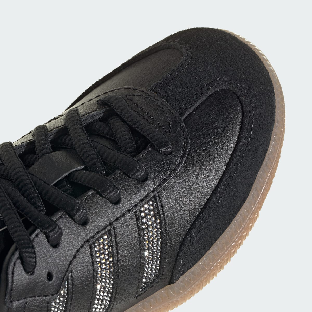 Adidas Kids' SAMBA OG SHOES - Core Black / Core Black / Silver Metallic - Image 8
