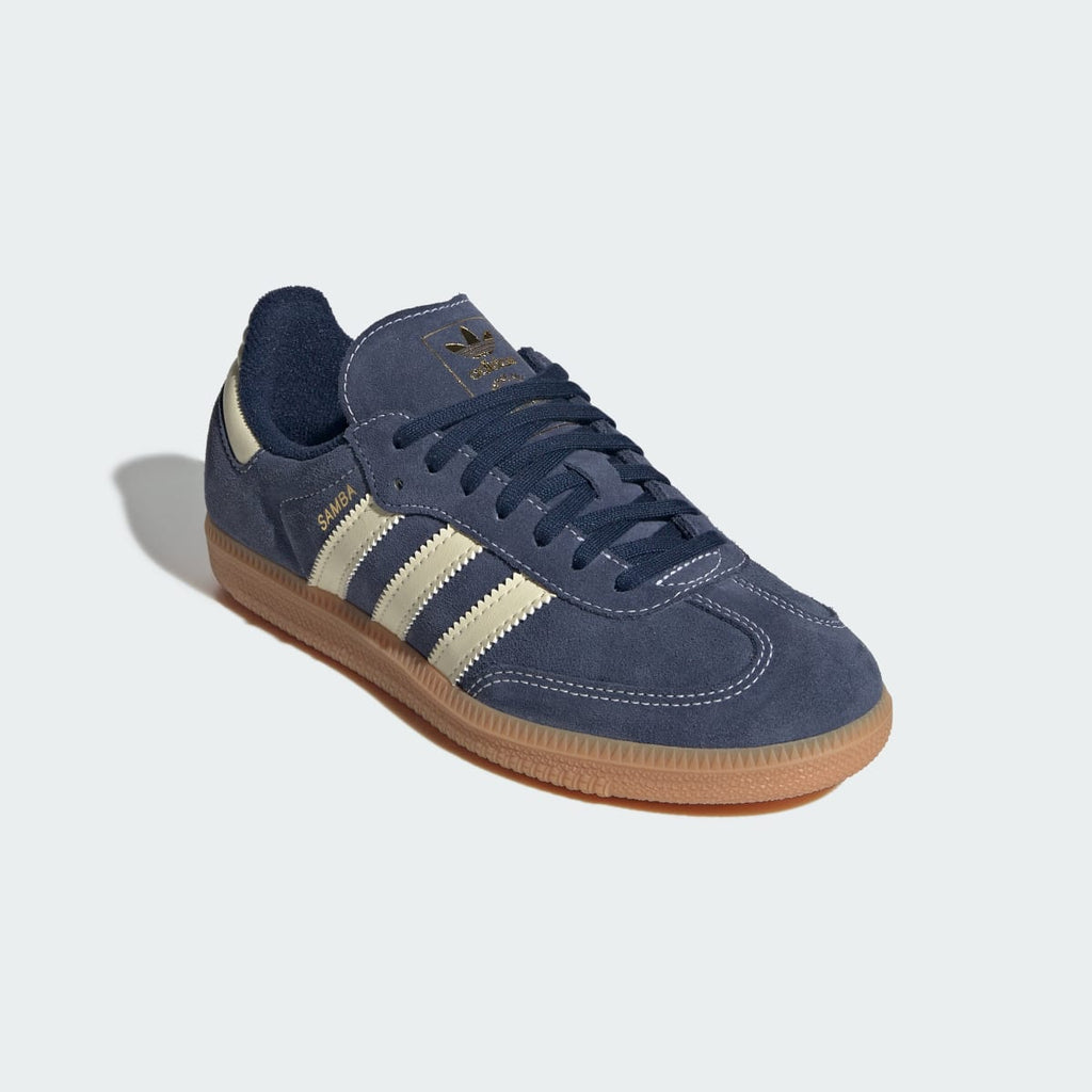 Adidas Kids' SAMBA OG SHOES - Night Indigo / Warm Vanilla / Gum - Image 5