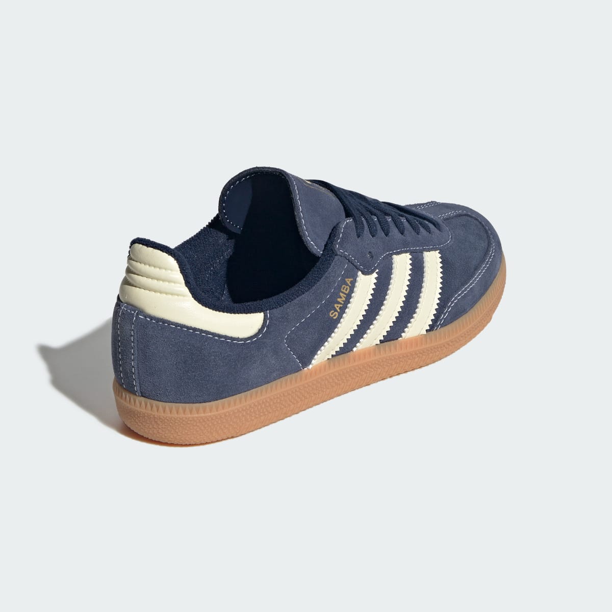 Adidas Kids' SAMBA OG SHOES - Night Indigo / Warm Vanilla / Gum - Image 6