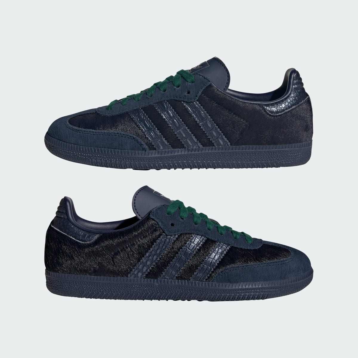 Adidas Women's SAMBA OG SHOES - Night Indigo / Night Indigo / Collegiate Green - Image 7