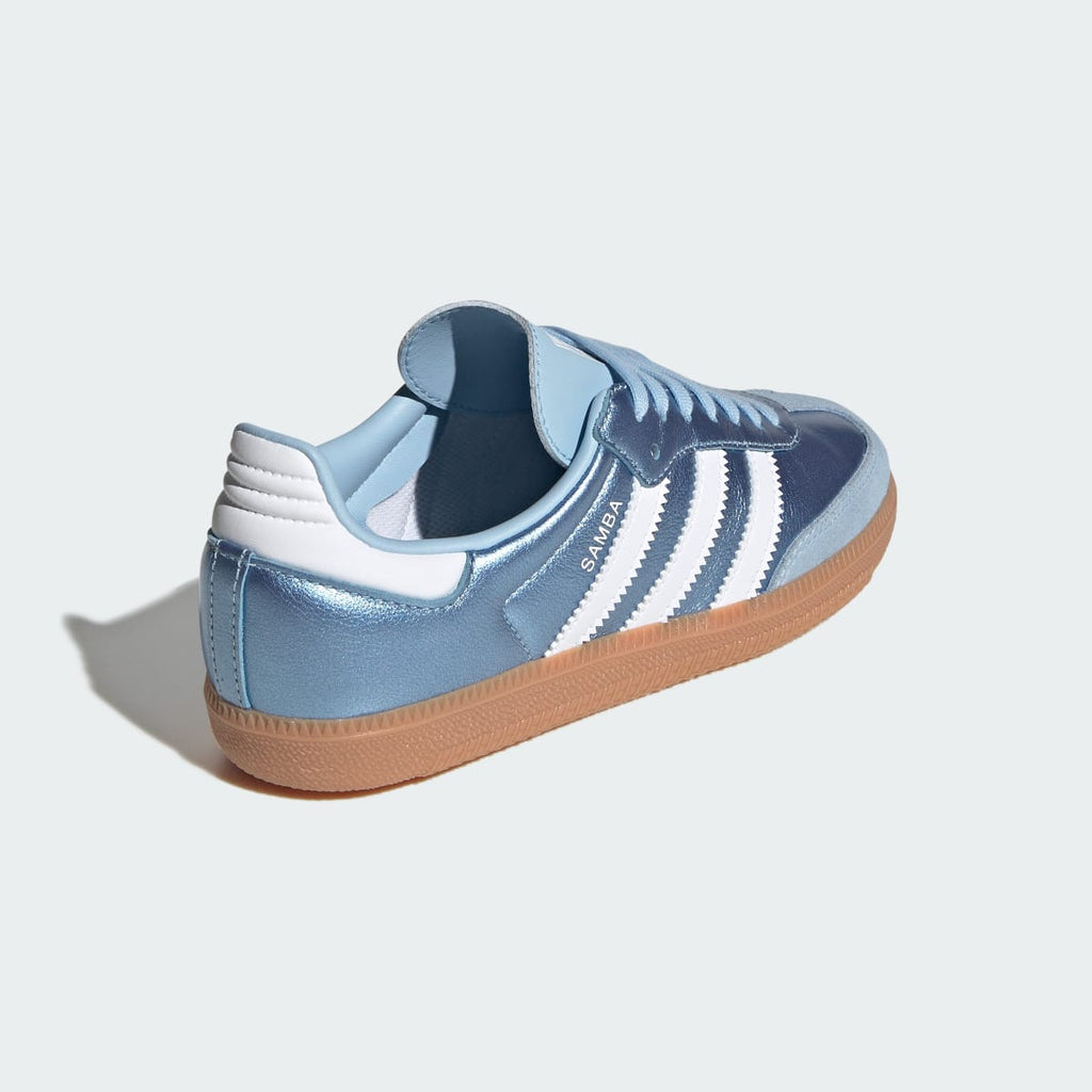 Adidas Kids' SAMBA OG SHOES - Clear Sky / Cloud White / Gum - Image 5