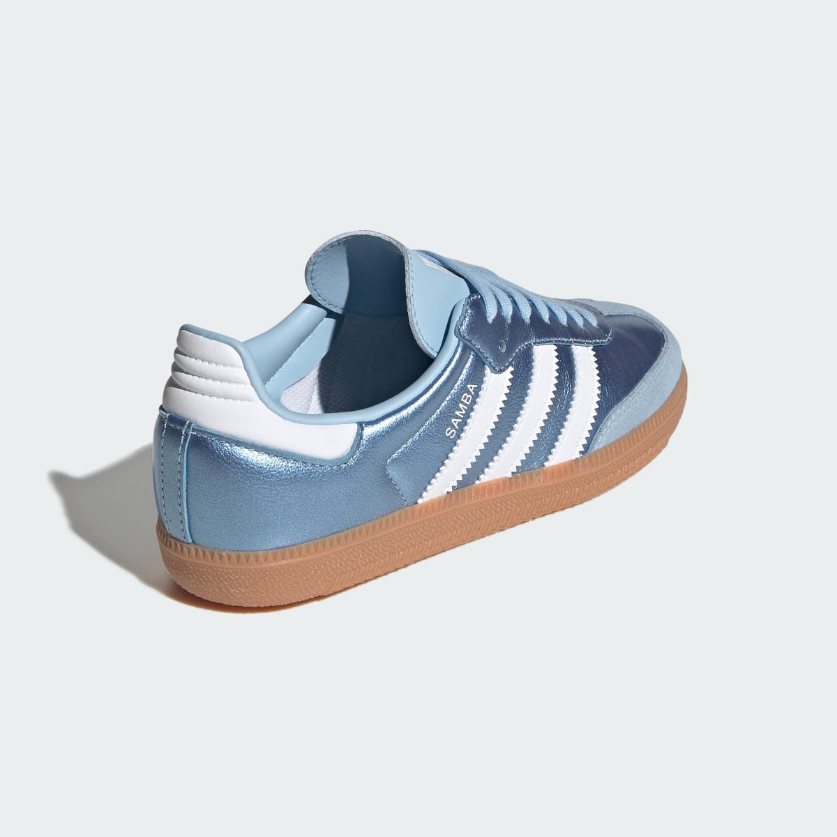 Adidas Kids' SAMBA OG SHOES - Clear Sky / Cloud White / Gum - Image 5