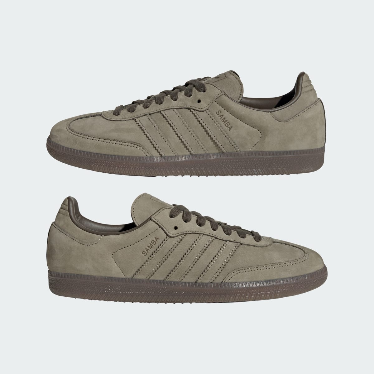 Adidas Women's SAMBA OG SHOES - Clay / Shadow Olive / Gum - Image 8