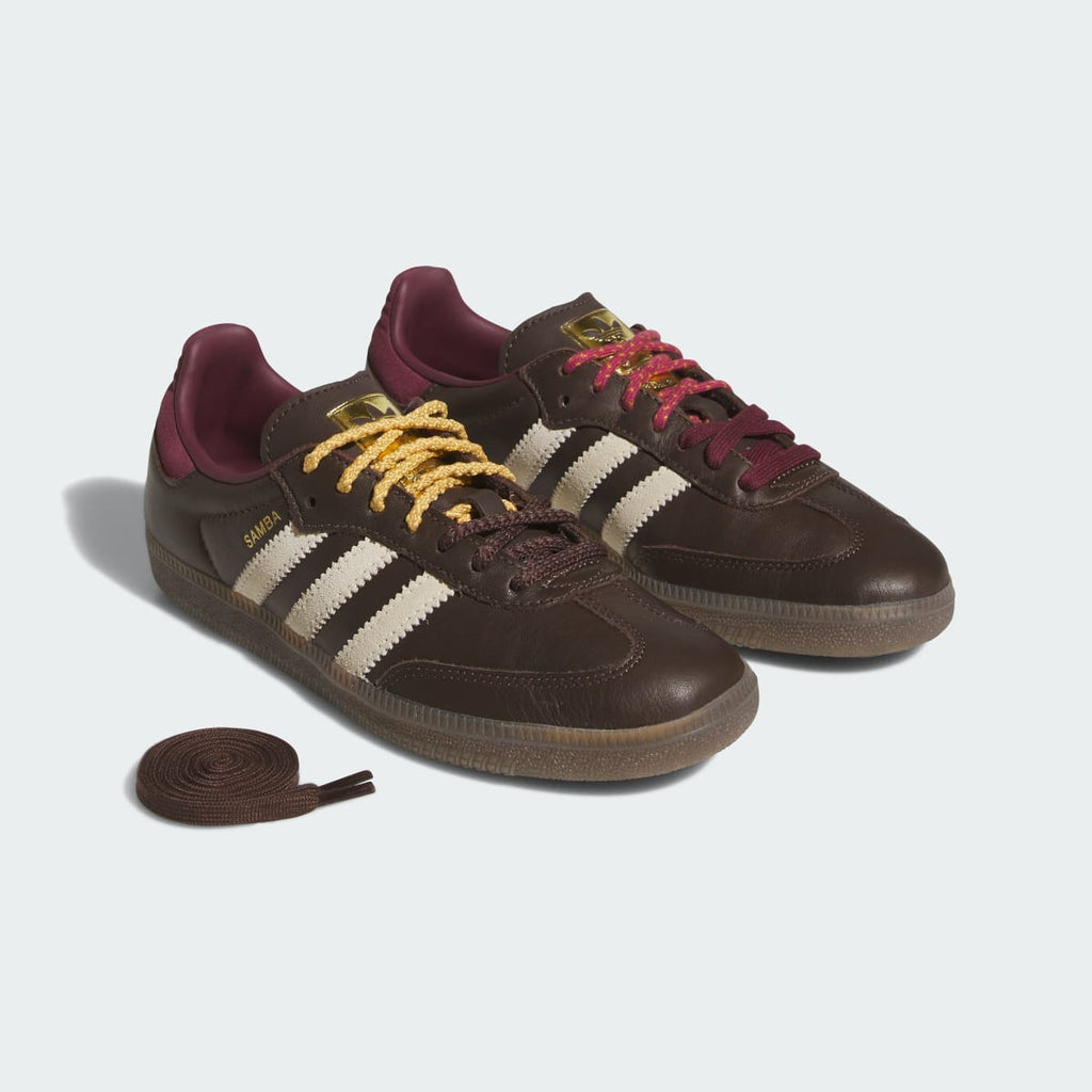 Adidas Women's SAMBA OG SHOES - Brown / Warm Vanilla / Maroon - Image 8