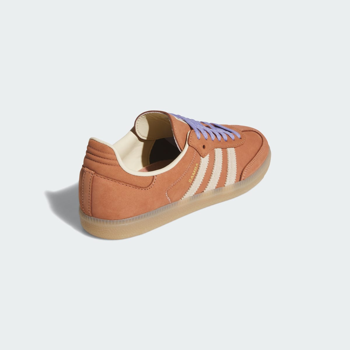 Adidas Women's SAMBA OG SHOES - Clay Strata / Warm Vanilla / Light Purple - Image 5