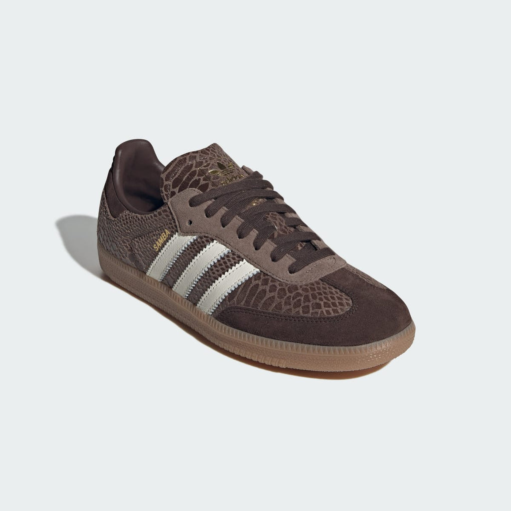 Adidas Men's SAMBA OG SHOES - Earth Strata / Off White / Gum - Image 4