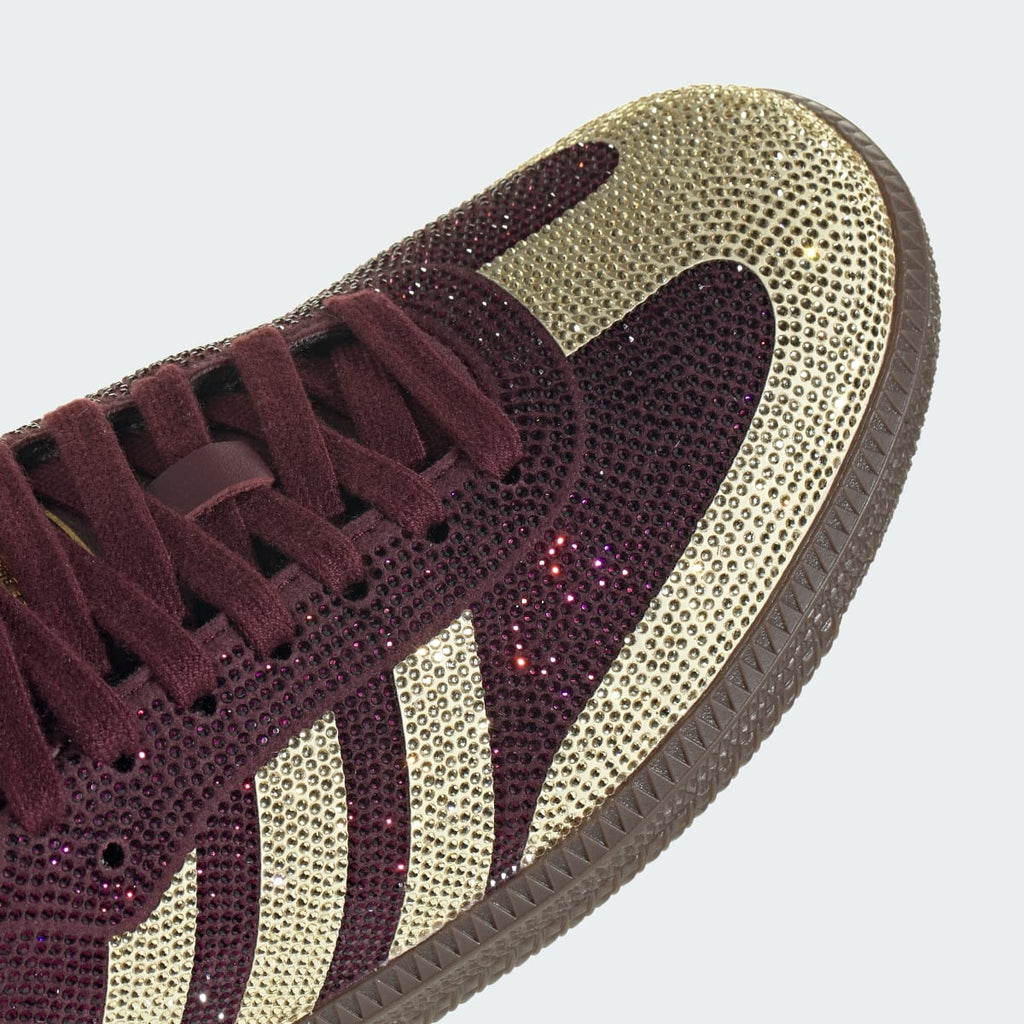 Adidas Women's SAMBA OG SHOES - Maroon / Warm Vanilla / Gum - Image 9
