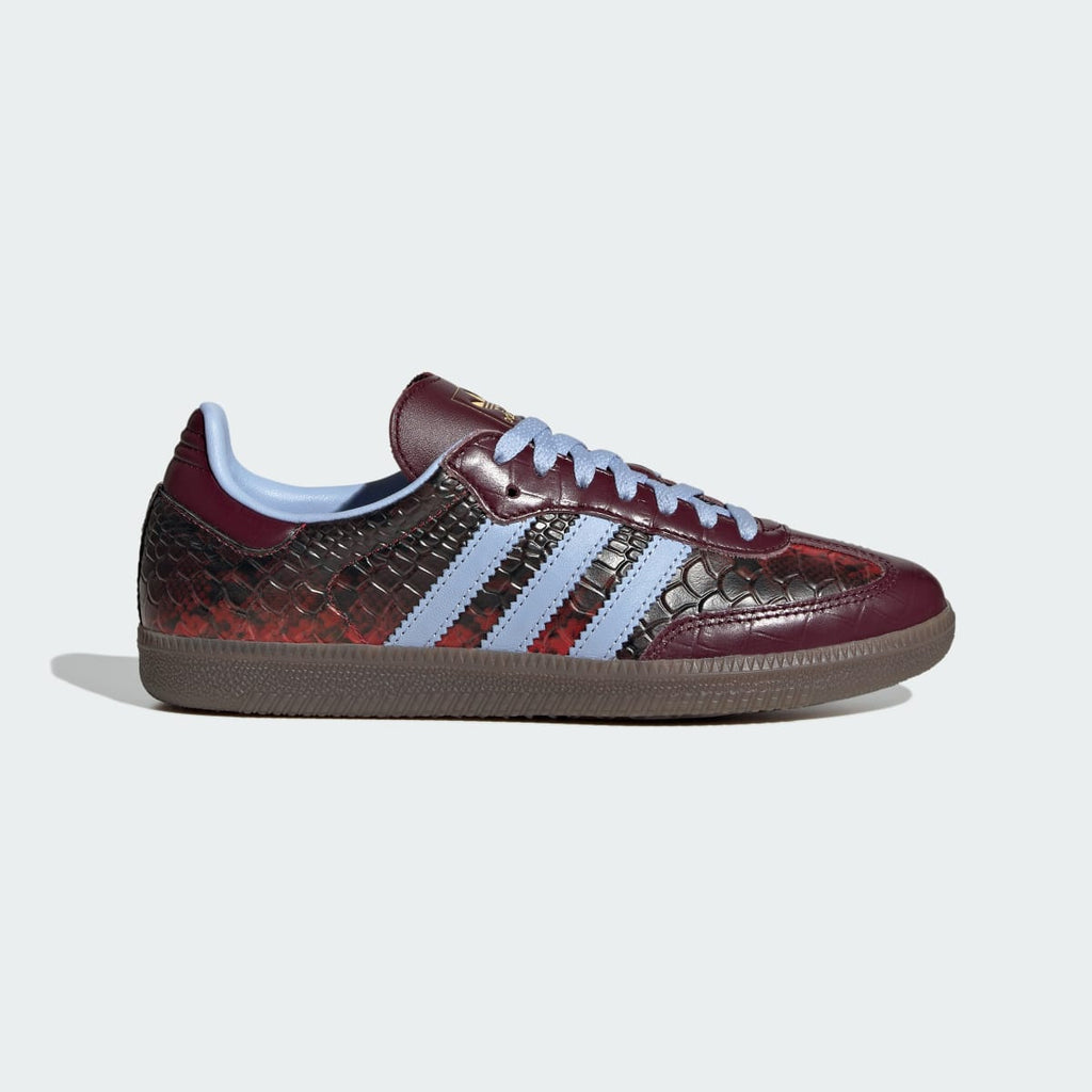 Adidas Women's SAMBA OG SHOES - Maroon / Blue Dawn / Gold Metallic - Image 1