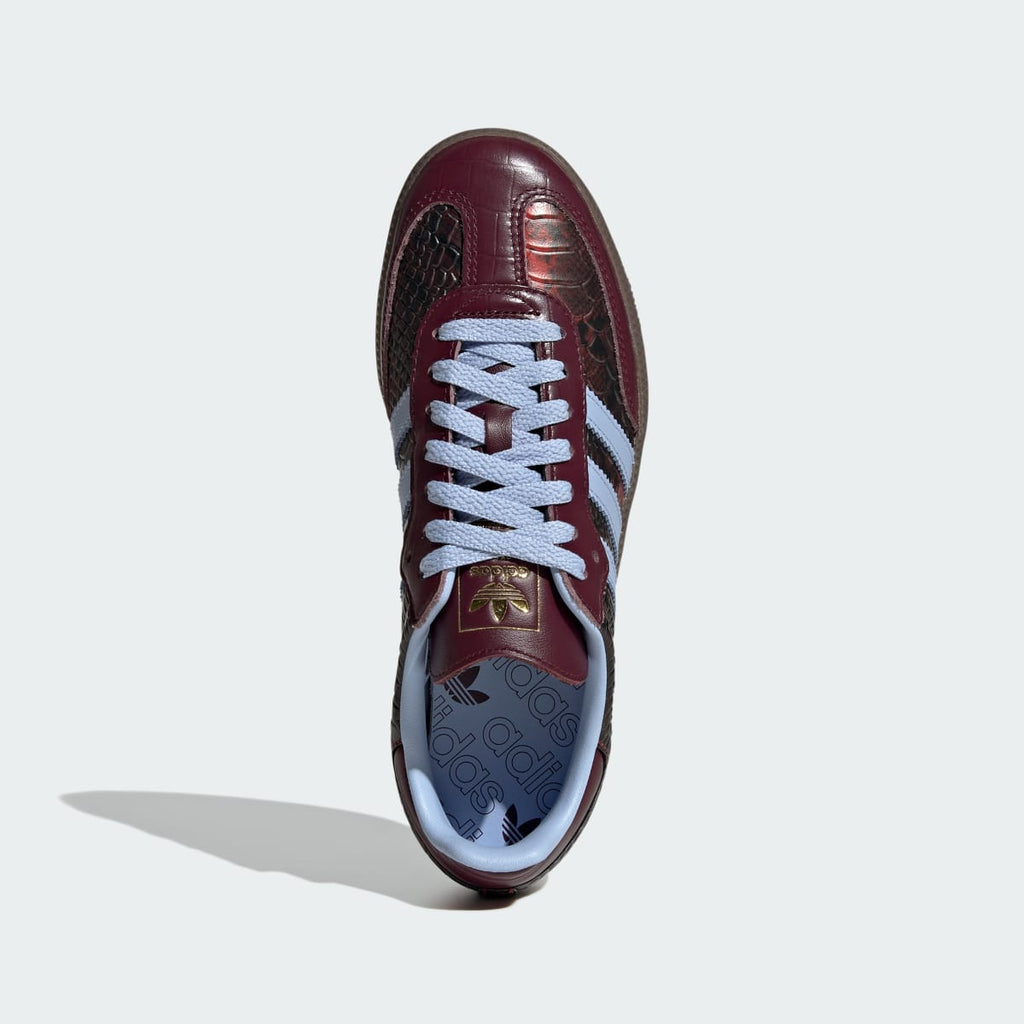 Adidas Women's SAMBA OG SHOES - Maroon / Blue Dawn / Gold Metallic - Image 2