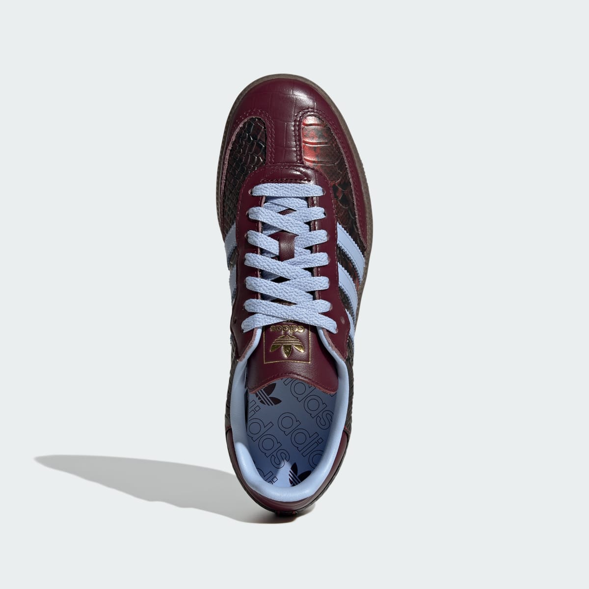 Adidas Women's SAMBA OG SHOES - Maroon / Blue Dawn / Gold Metallic - Image 2