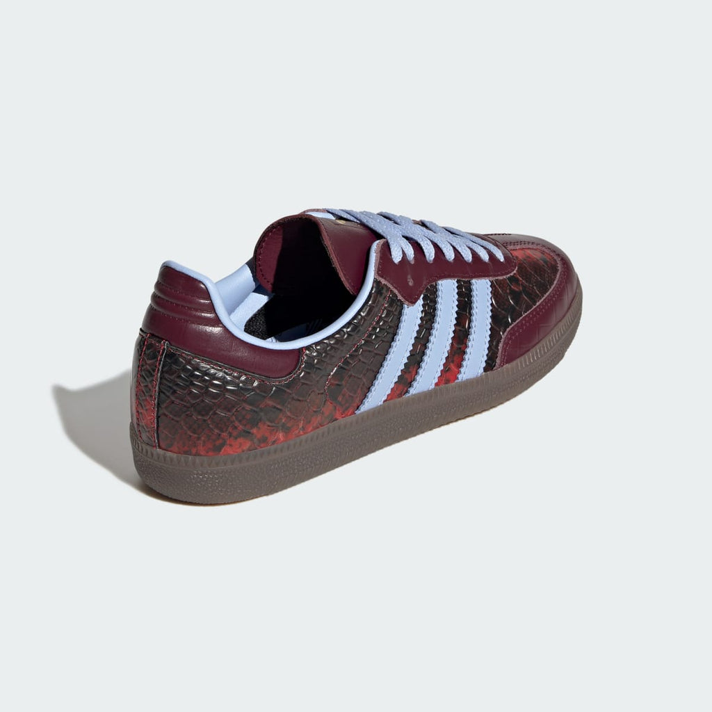 Adidas Women's SAMBA OG SHOES - Maroon / Blue Dawn / Gold Metallic - Image 5