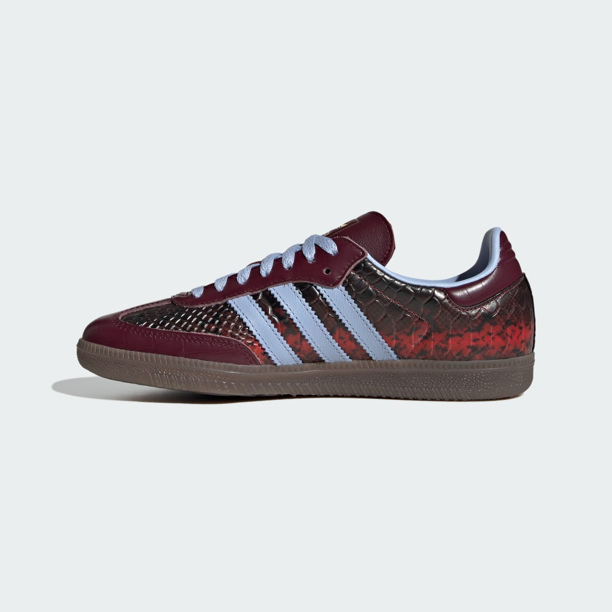 Adidas Women's SAMBA OG SHOES - Maroon / Blue Dawn / Gold Metallic - Image 6
