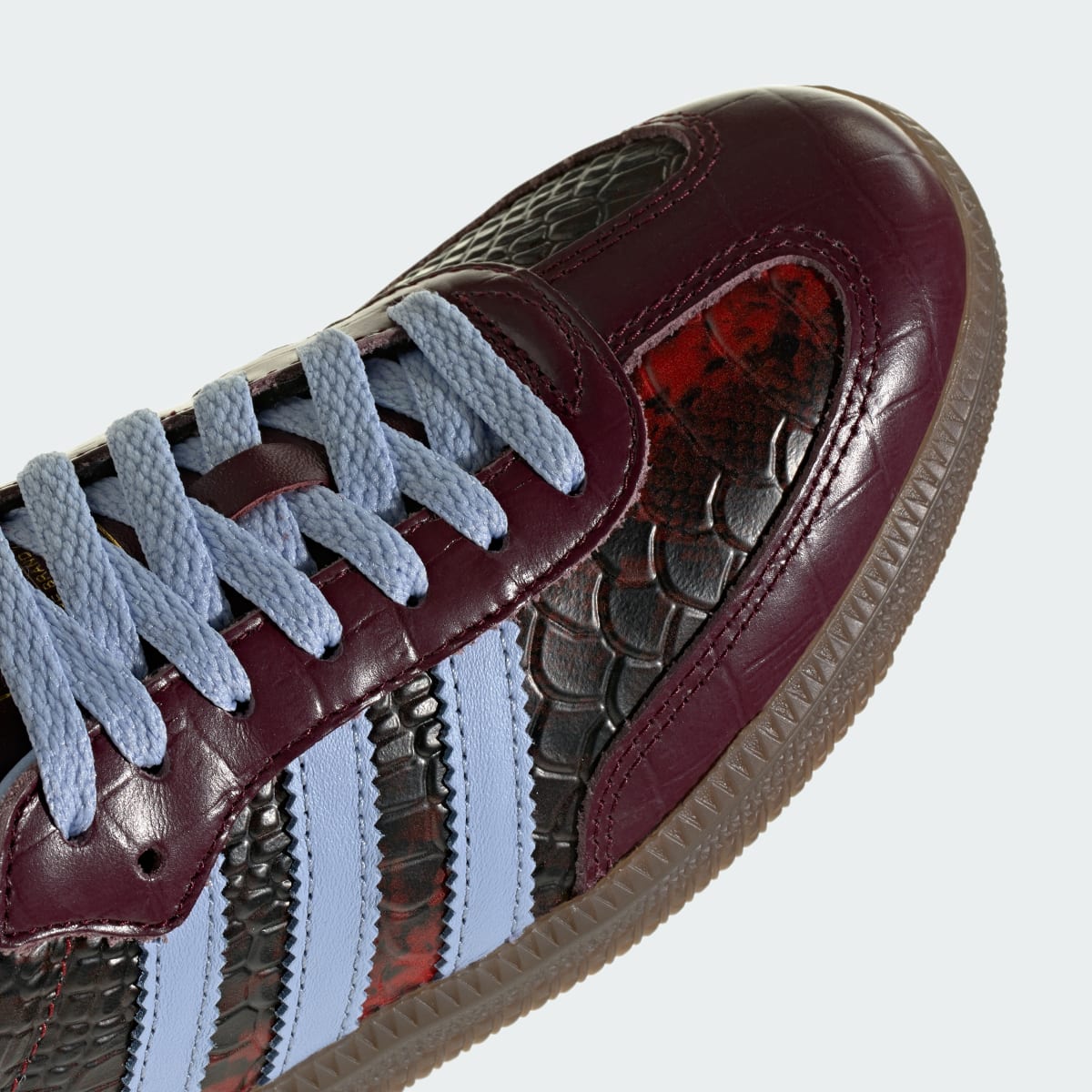 Adidas Women's SAMBA OG SHOES - Maroon / Blue Dawn / Gold Metallic - Image 8