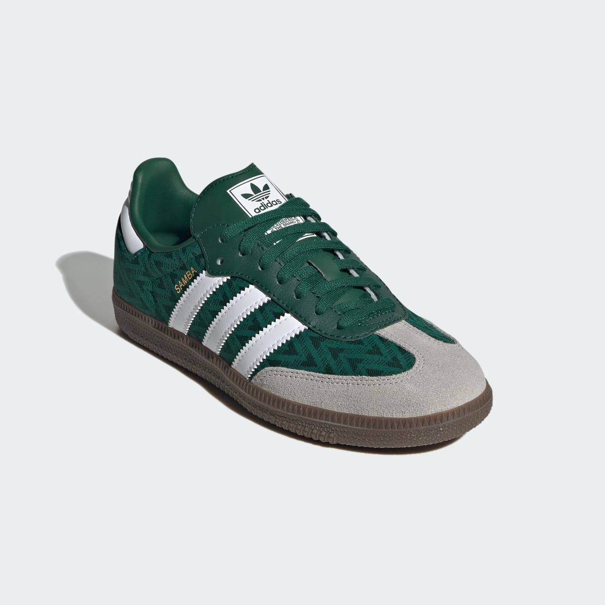 Adidas Kids' SAMBA OG SHOES - Collegiate Green / Cloud White / Gum - Image 4