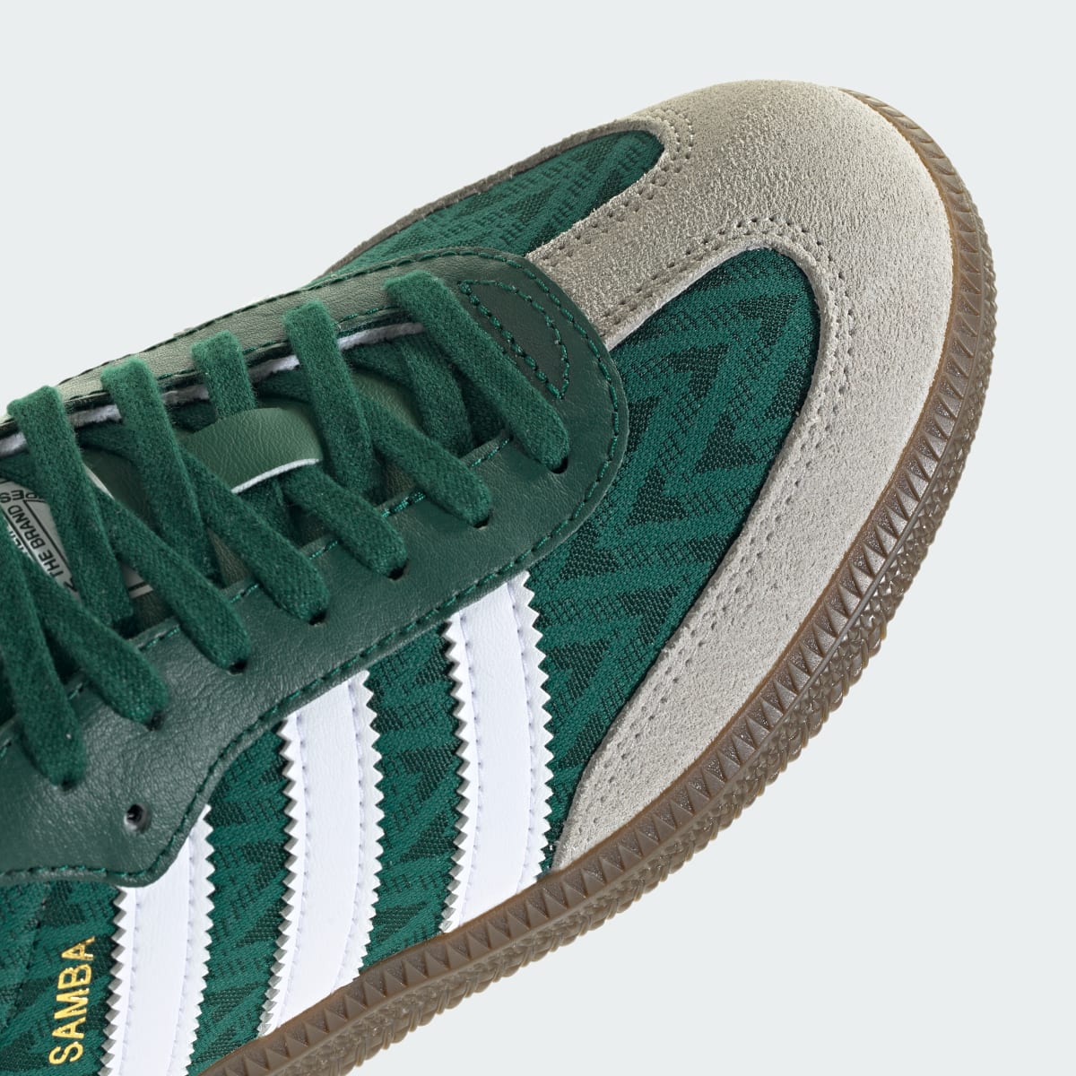 Adidas Kids' SAMBA OG SHOES - Collegiate Green / Cloud White / Gum - Image 9