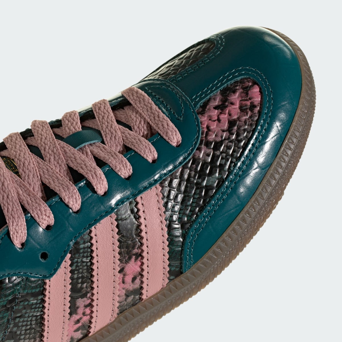 Adidas Women's SAMBA OG SHOES - Rich Green / Wonder Mauve / Gold Metallic - Image 8