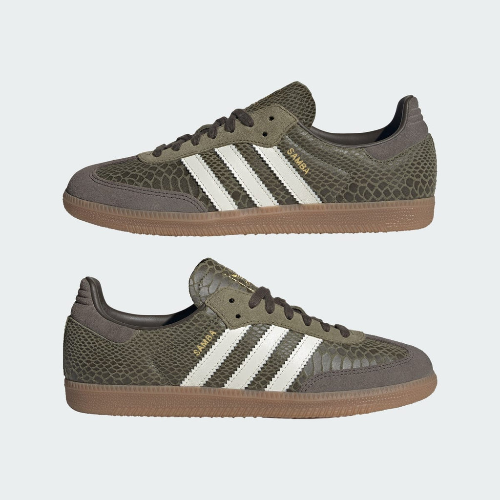 Adidas Men's SAMBA OG SHOES - Focus Olive / Off White / Gum - Image 7