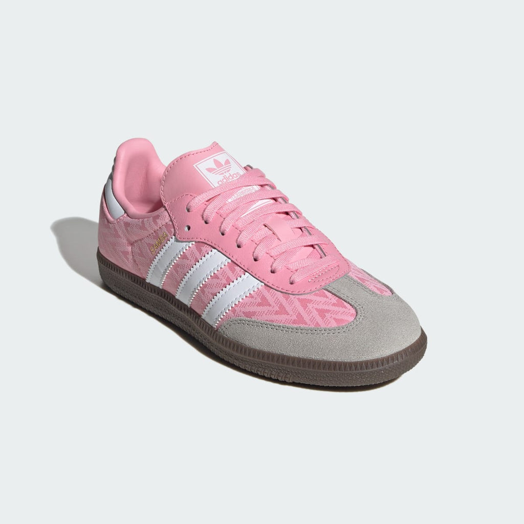 Adidas Kids' SAMBA OG SHOES - Light Pink / Cloud White / Gum - Image 4