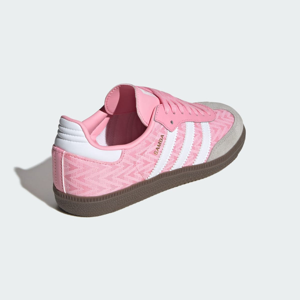 Adidas Kids' SAMBA OG SHOES - Light Pink / Cloud White / Gum - Image 5