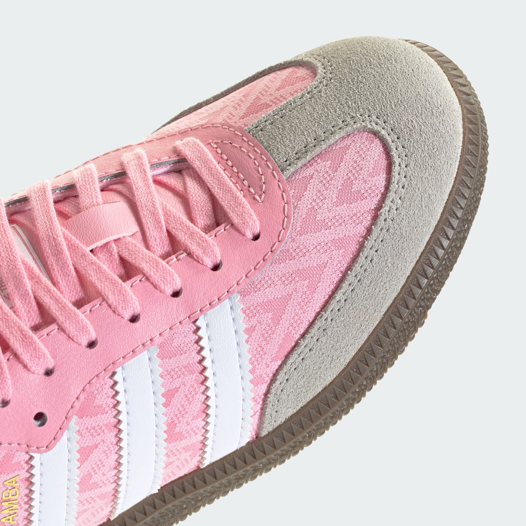 Adidas Kids' SAMBA OG SHOES - Light Pink / Cloud White / Gum - Image 9