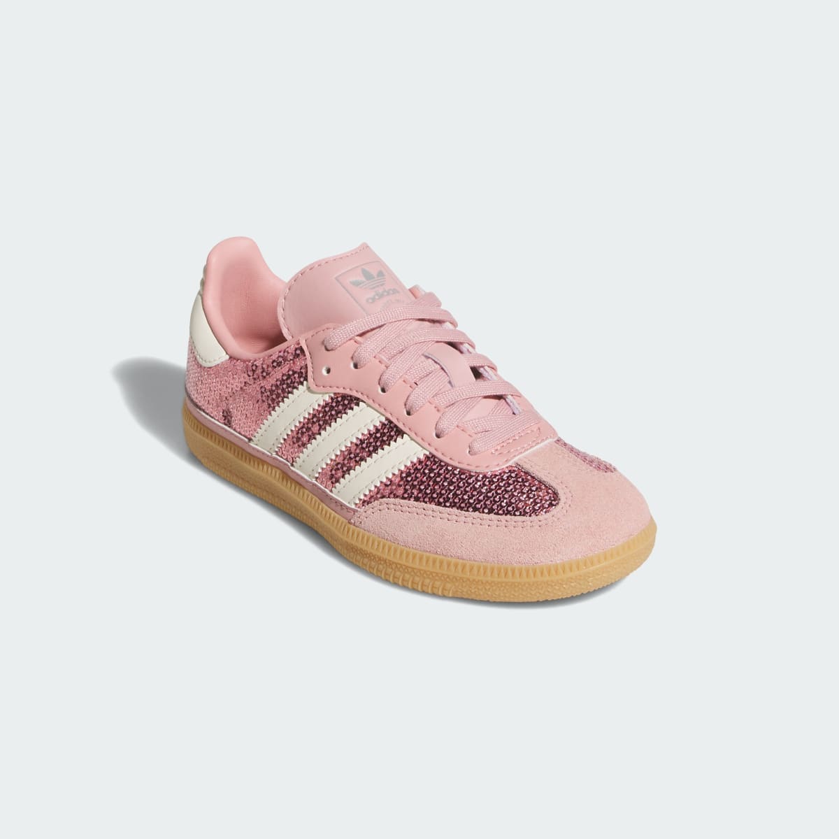 Adidas Kids' SAMBA OG SHOES - Wonder Mauve / Cream White / Tech Grey Metallic - Image 4