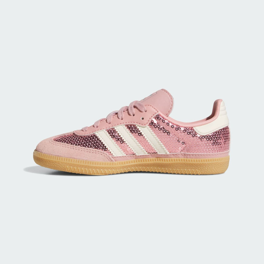 Adidas Kids' SAMBA OG SHOES - Wonder Mauve / Cream White / Tech Grey Metallic - Image 6