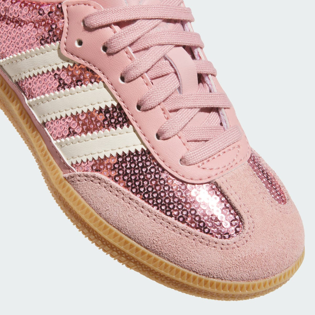 Adidas Kids' SAMBA OG SHOES - Wonder Mauve / Cream White / Tech Grey Metallic - Image 7