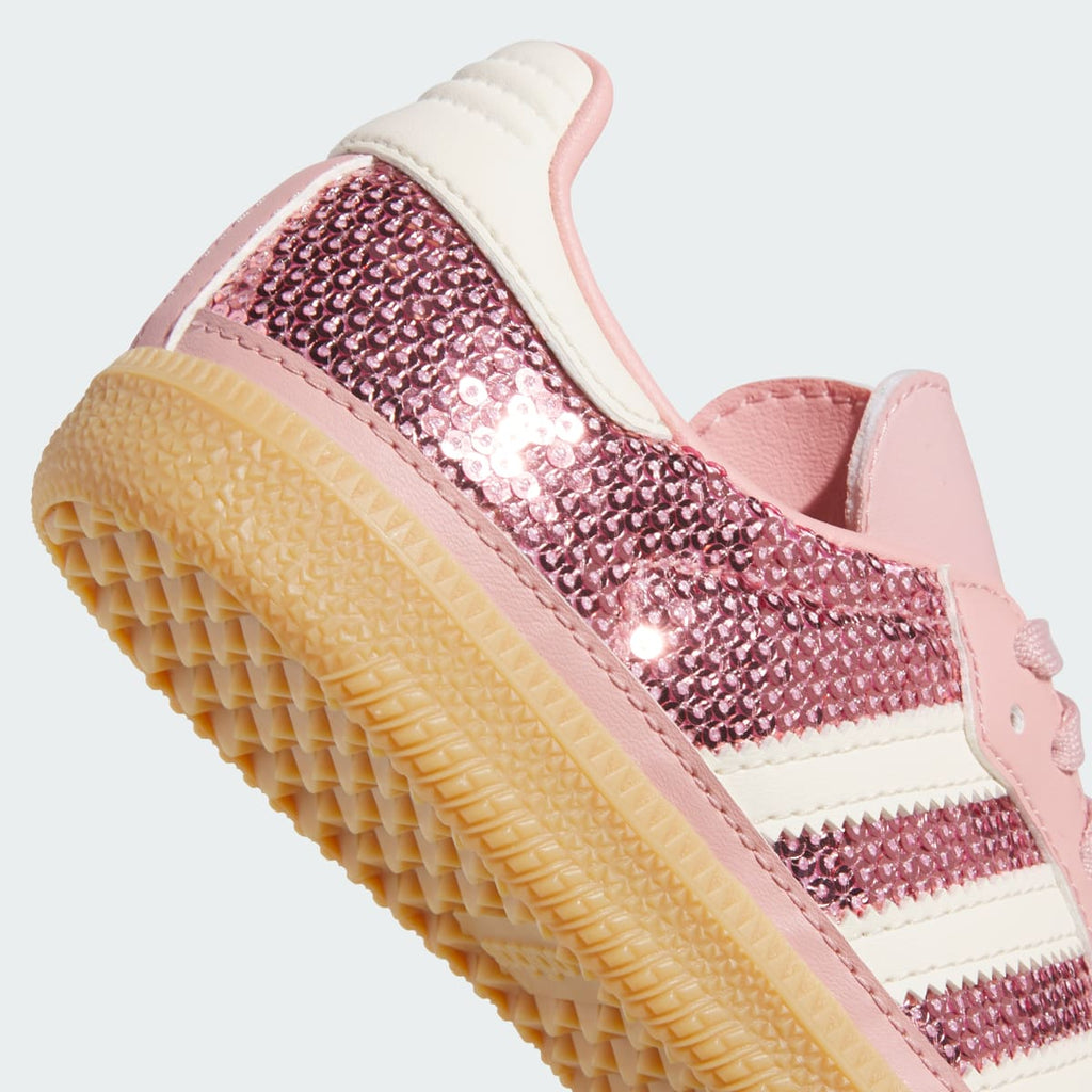 Adidas Kids' SAMBA OG SHOES - Wonder Mauve / Cream White / Tech Grey Metallic - Image 8