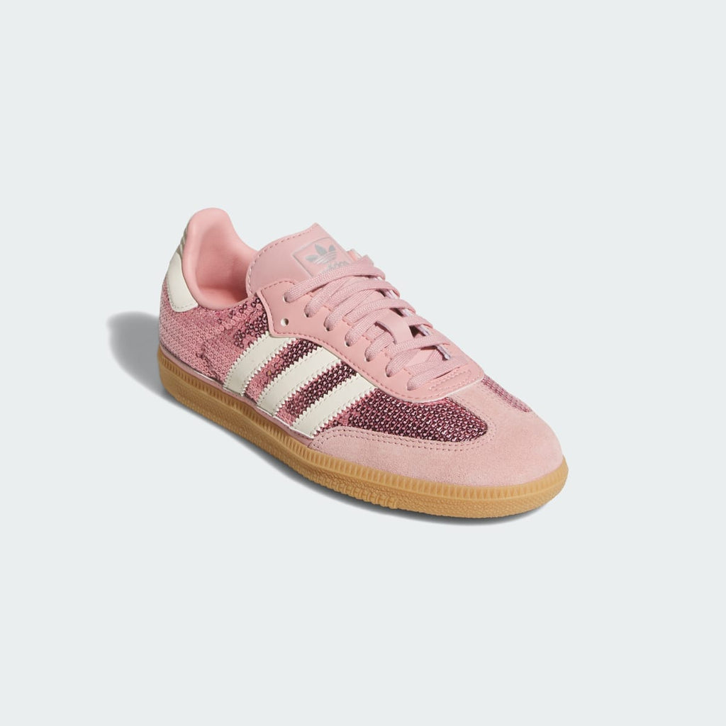 Adidas Kids' SAMBA OG SHOES - Wonder Mauve / Cream White / Tech Grey Metallic - Image 4