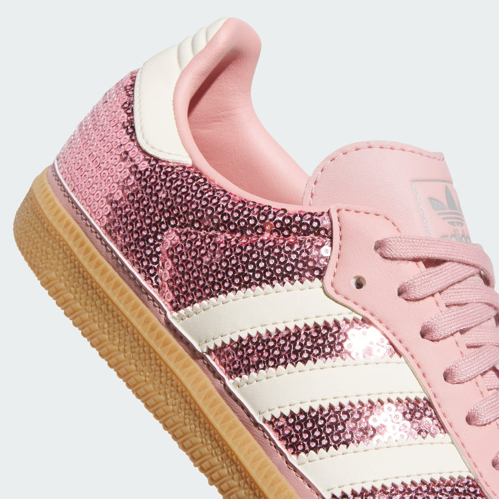 Adidas Kids' SAMBA OG SHOES - Wonder Mauve / Cream White / Tech Grey Metallic - Image 8