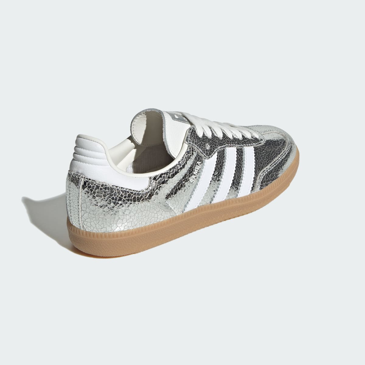Adidas Women's SAMBA OG SHOES - Silver Metallic / Cloud White / Core White - Image 6